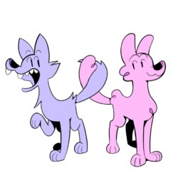 2023 - AC Stuart A drawing of the wolves from Awoo comics by AC Stuart