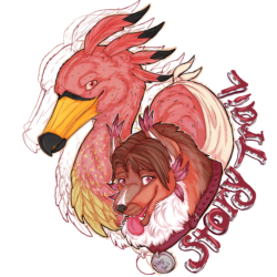 2019 - StoryTrail A drawing of StoryTrail's mascot and fursona